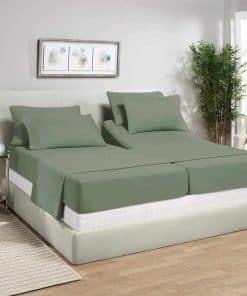 Juego de Sábanas Divididas para Camas -Salvia