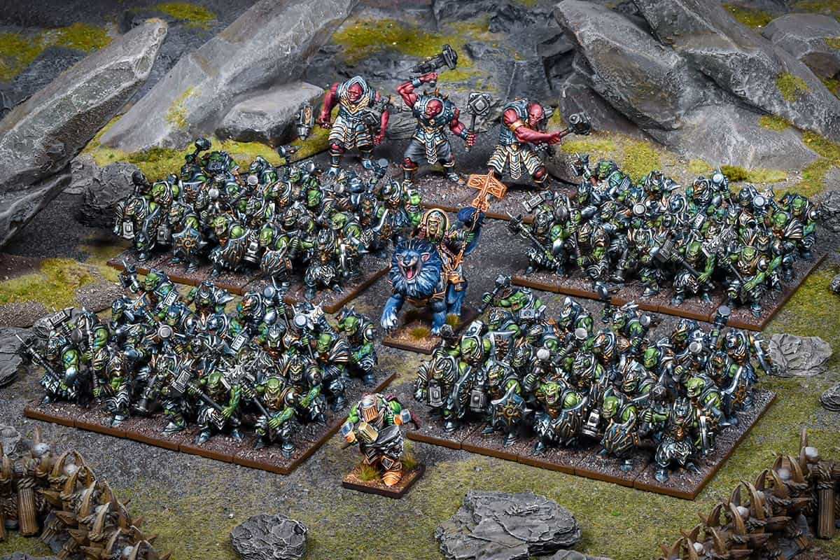 Ejército Mantic MGKWO109 Kings of War Riftforged Orc Mega