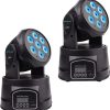Luces de DJ Móviles BETOPPER, 7x8W RGBW, Activadas por