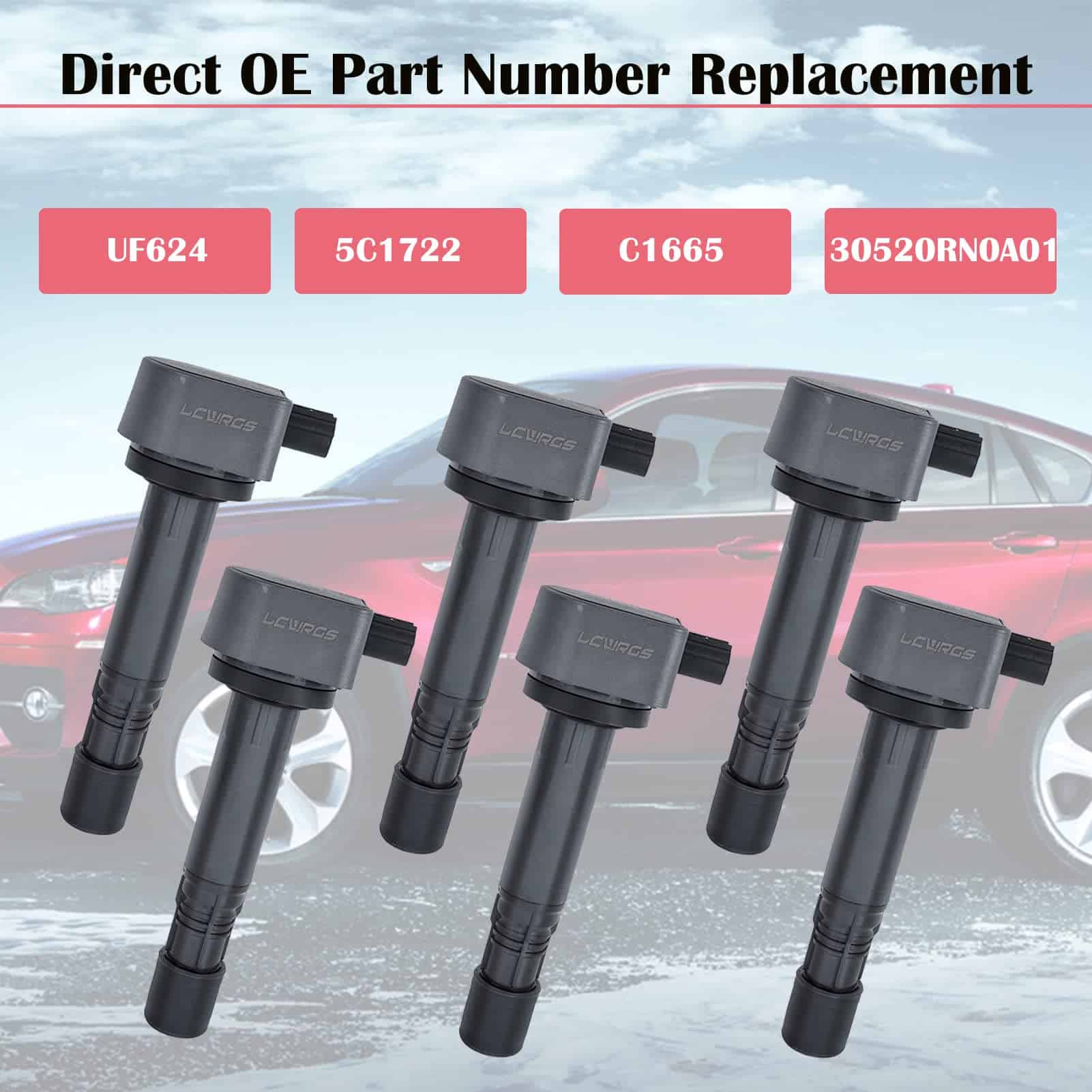 Juego de 6 Paquetes de Bobinas de Encendido para Honda - Imagen 4