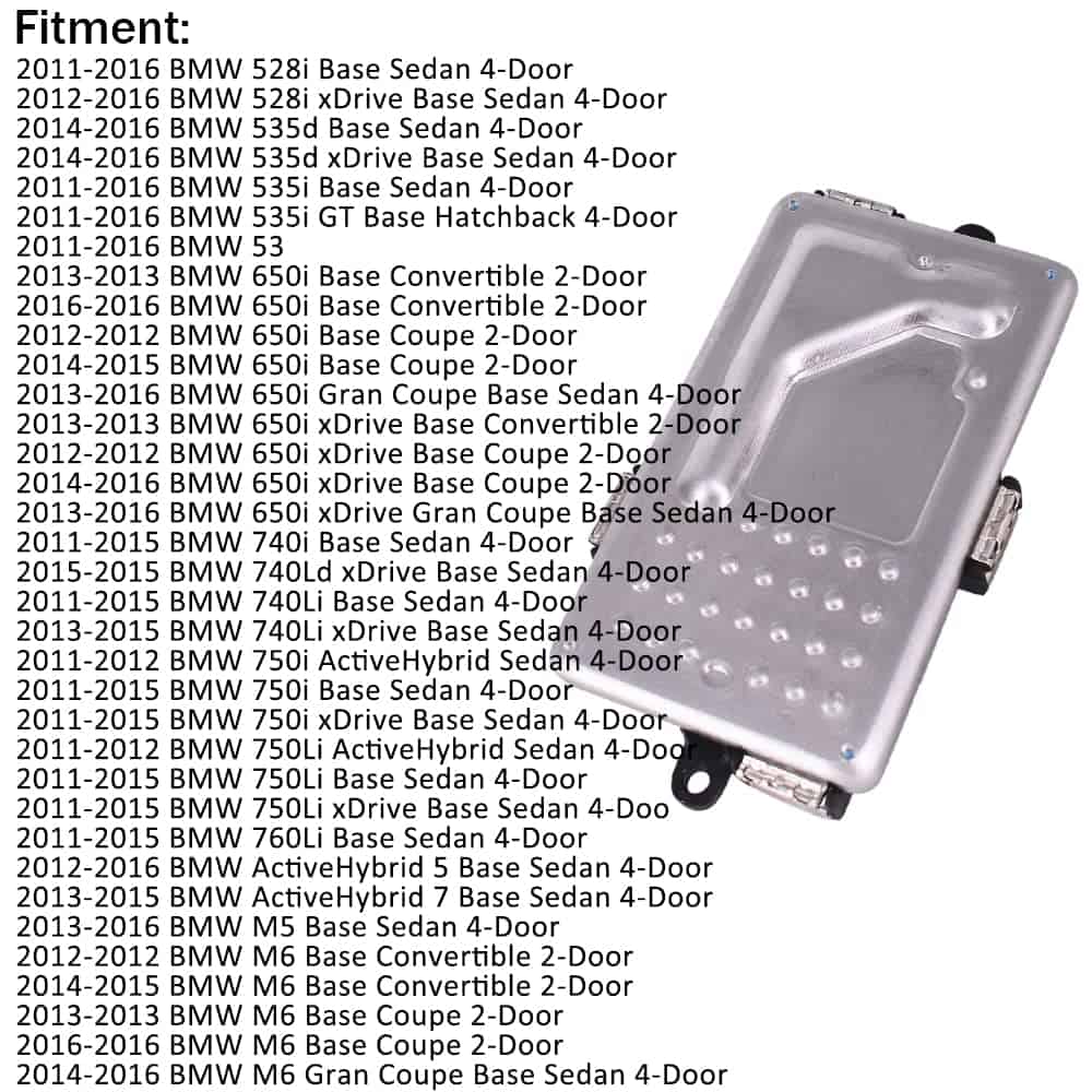 Resistor del motor del soplador de HVAC se ajusta a BMW F10 - Imagen 3