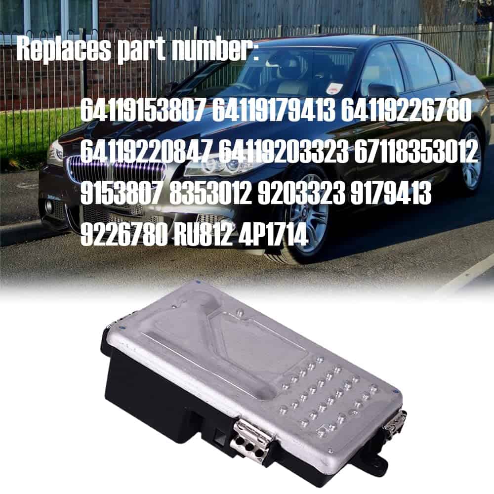 Resistor del motor del soplador de HVAC se ajusta a BMW F10 - Imagen 4