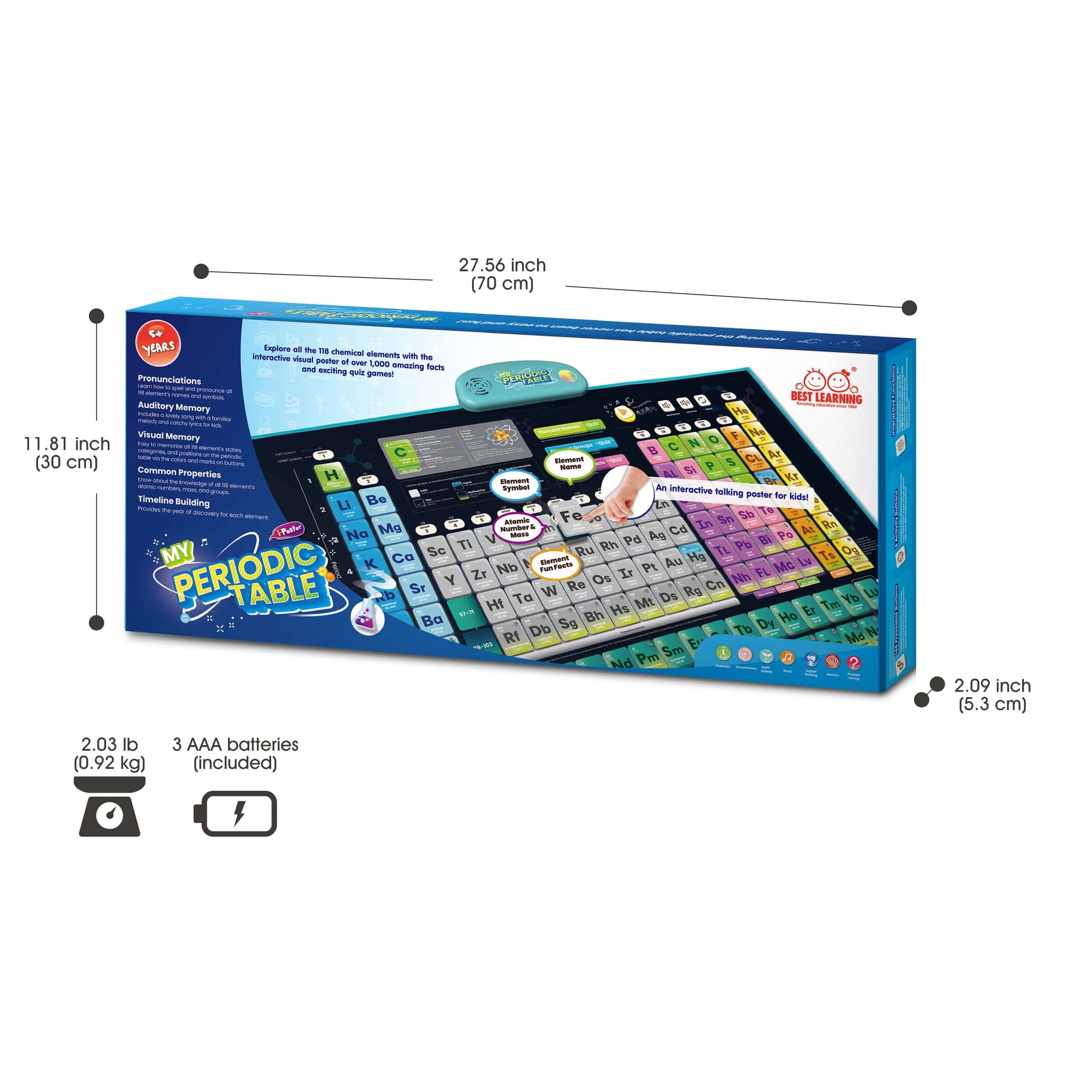 BEST LEARNING i-Poster Mi Tabla Periódica - Juguete - Imagen 9