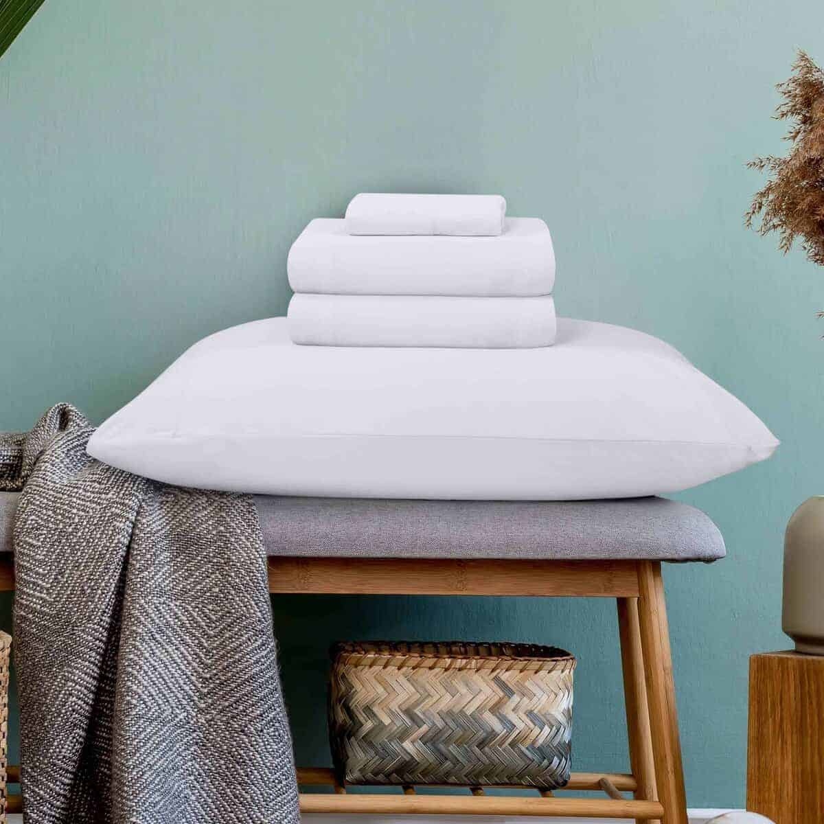 Juego de sábanas Utopia Bedding King - Juego -Blanco - Imagen 4