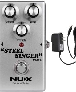 Pedal de Overdrive NUX Steel Singer Briskdrop con Fuente de