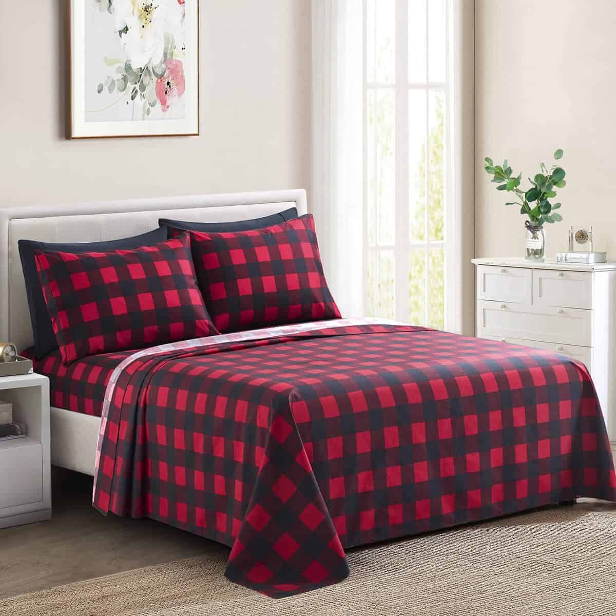 Juego de Sábanas de 6 Piezas de Lujo Ultrasuaves de Bambú