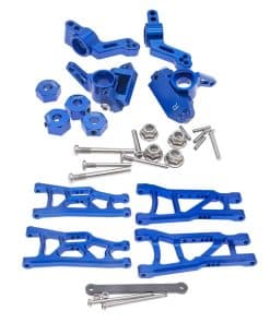 Brazos de suspensión delanteros y traseros de aluminio,