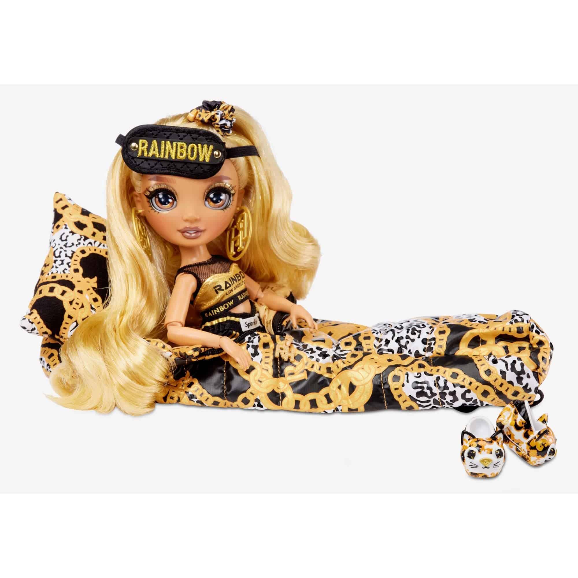 Muñeca Fashion de fiesta de pijamas de Rainbow High con 2 - Imagen 5