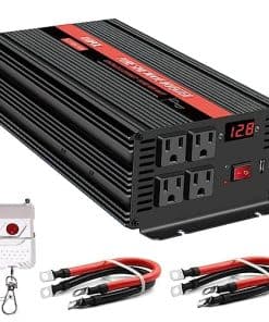 Inversor de Onda Sinusoidal Pura BENNTOP de 2000 vatios 12v
