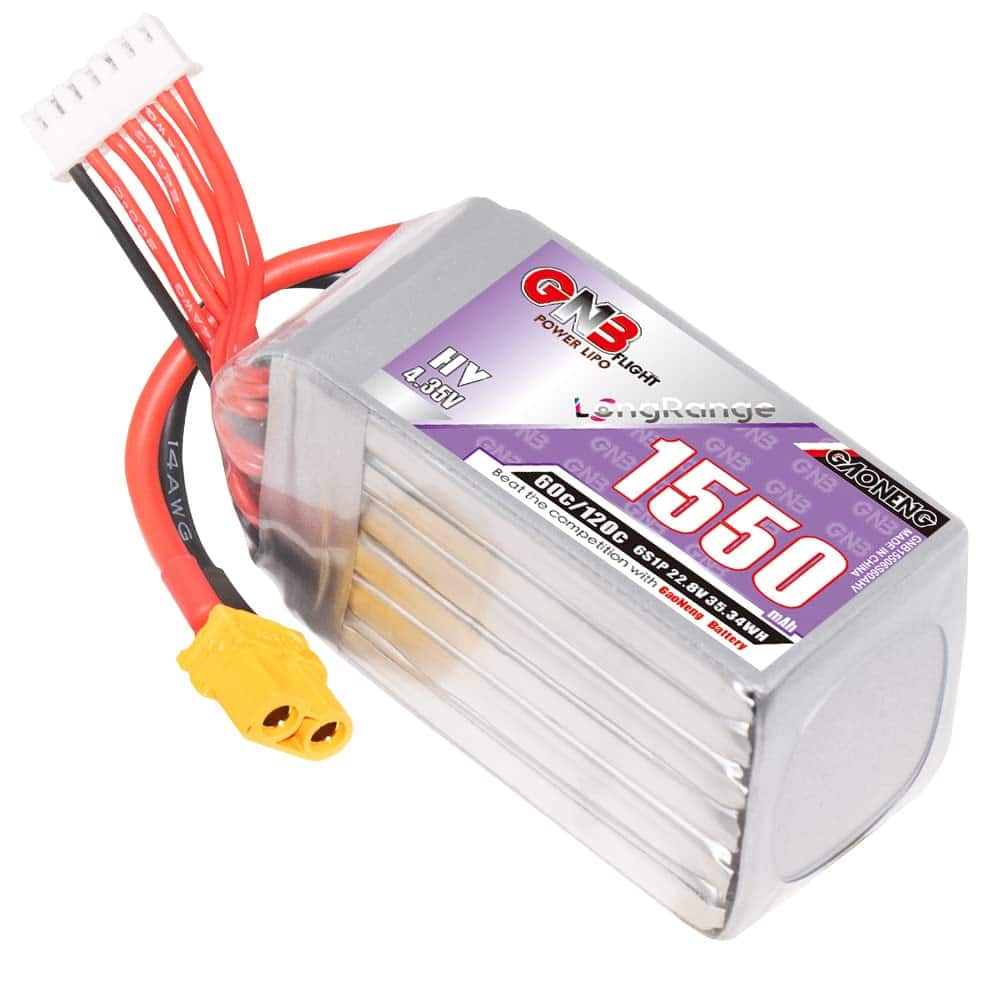 Batería LiPo GAONENG GNB 6S 1550mAh 22.8V HV Alta Tensión