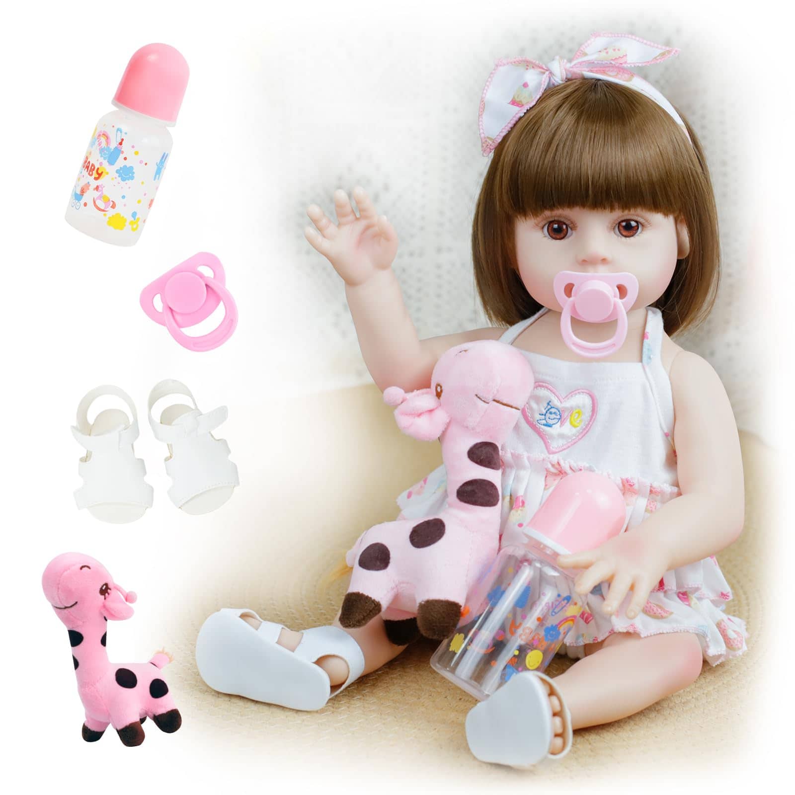 Muñecas Reborn Realistas de 18 Pulgadas para Niñas, Bebé
