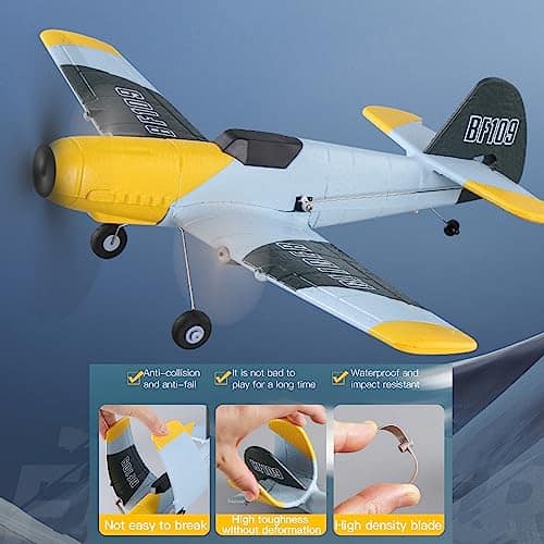 Avión RC Avión de Control Remoto, Avión RC BF-109 de 3 - Imagen 5