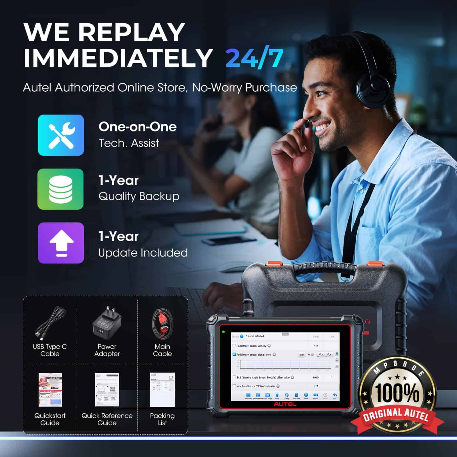 Autel MaxiPRO MP900E Scanner, 2024 Nueva versión de MP808S - Imagen 8