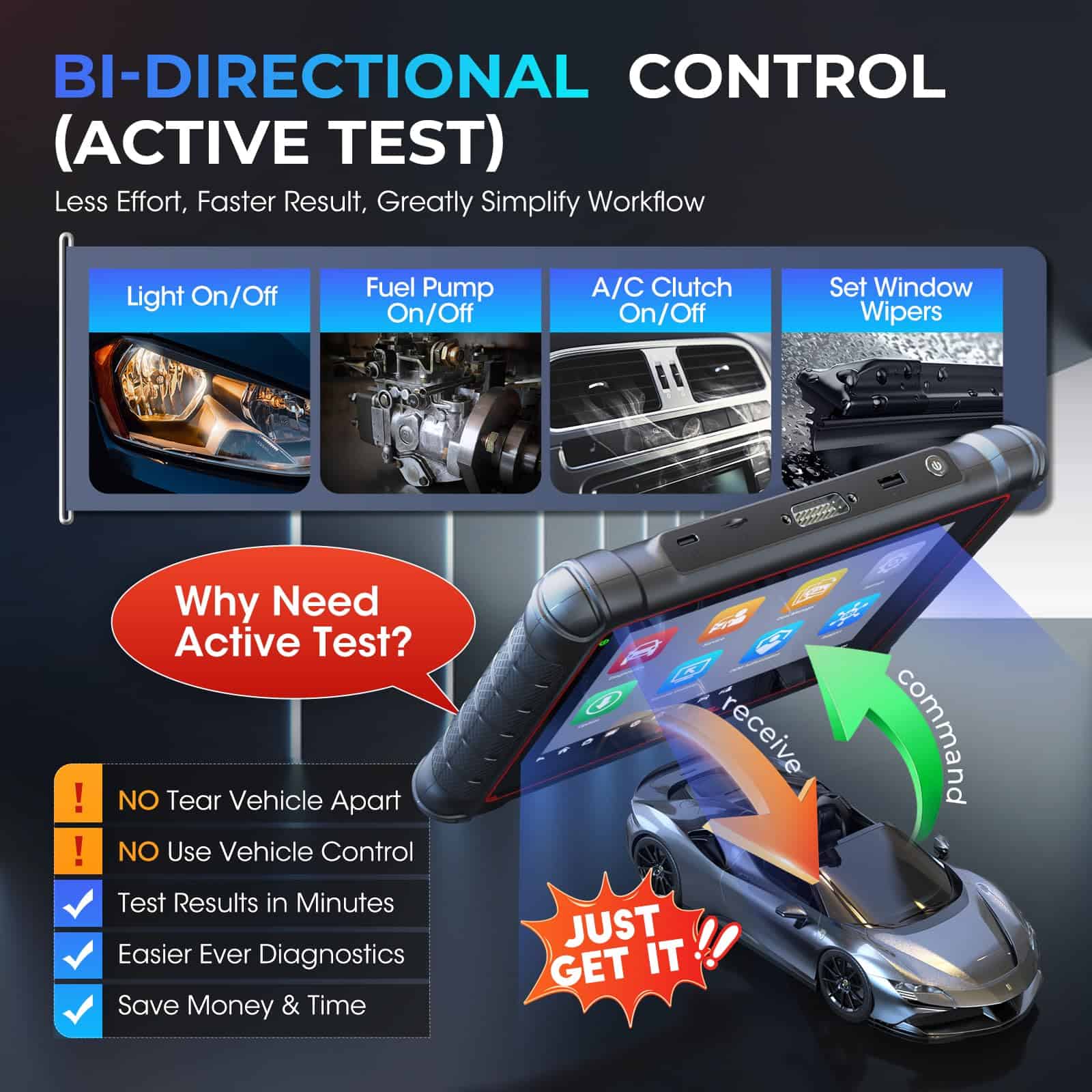 Autel MaxiPRO MP900E Scanner, 2024 Nueva versión de MP808S - Imagen 6