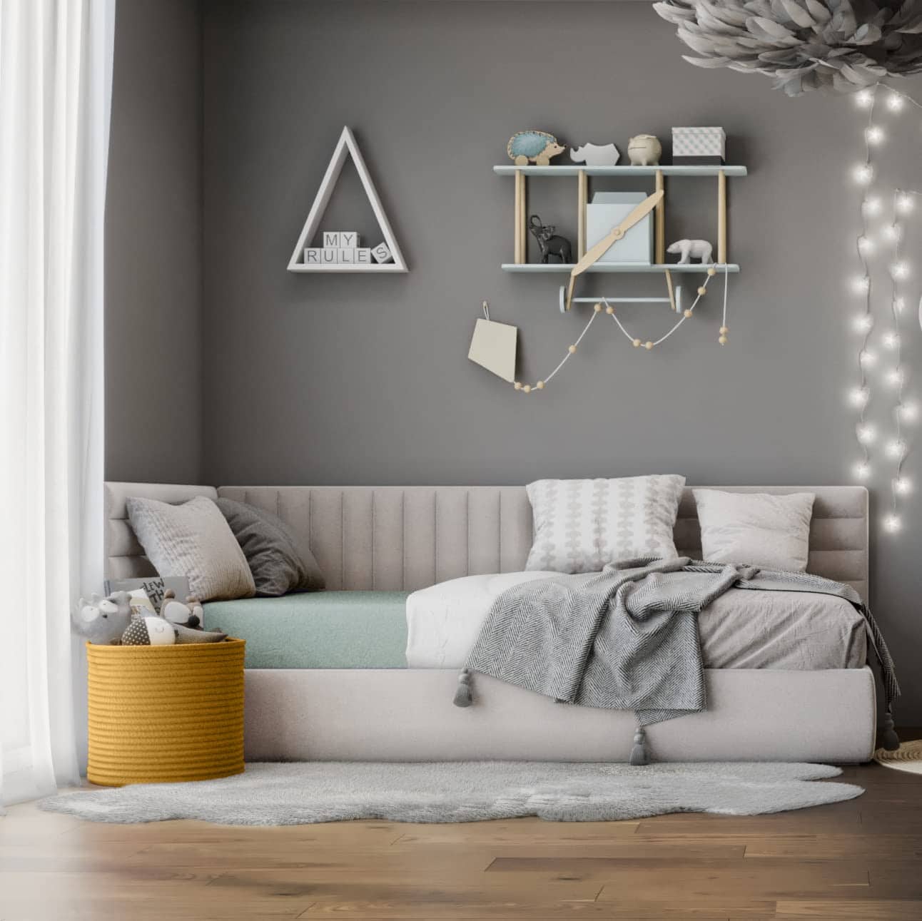 Sábana Ajustable de Tamaño Twin Natemia - 100% Algodón - Imagen 6