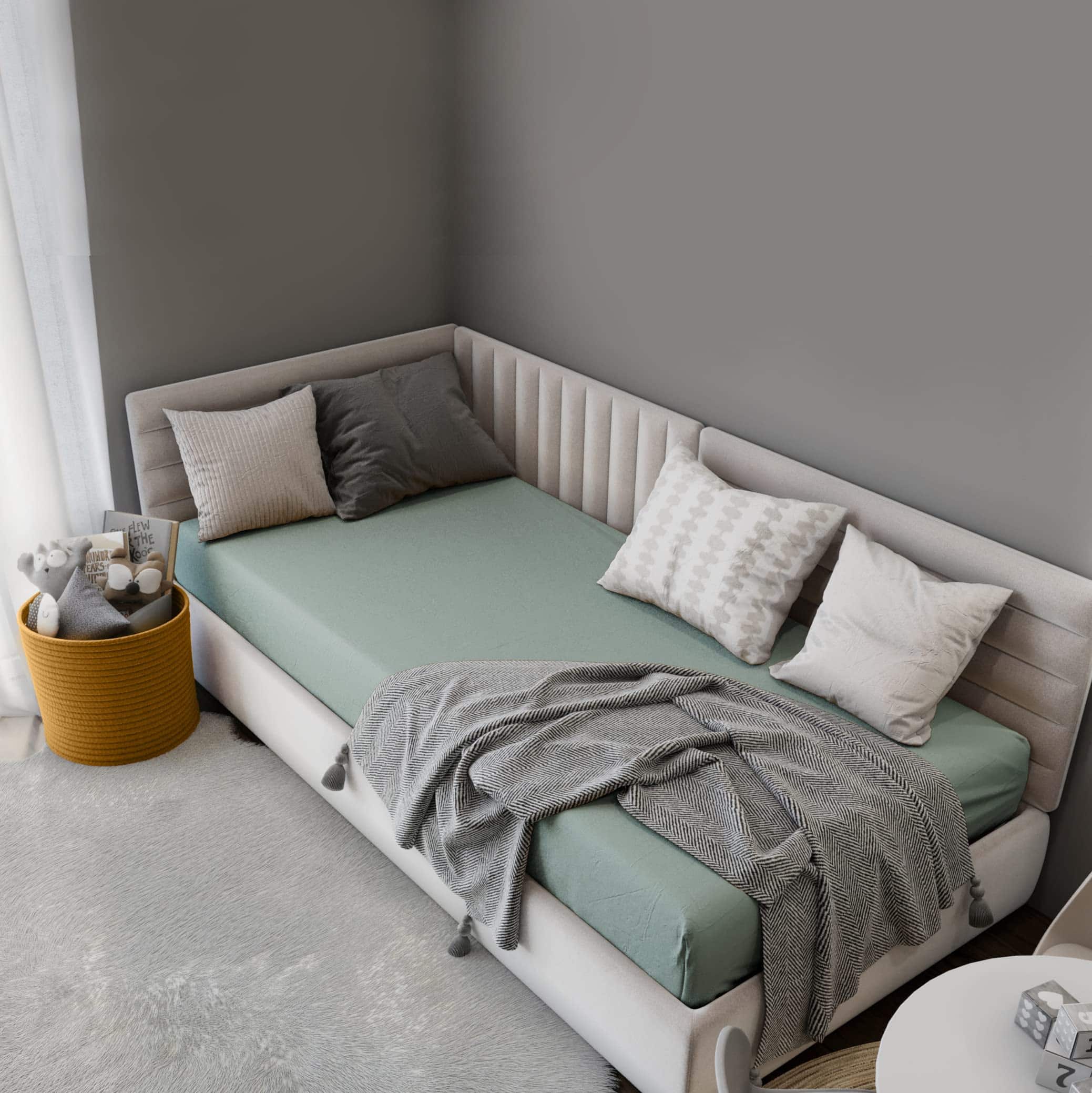 Sábana Ajustable de Tamaño Twin Natemia - 100% Algodón - Imagen 7