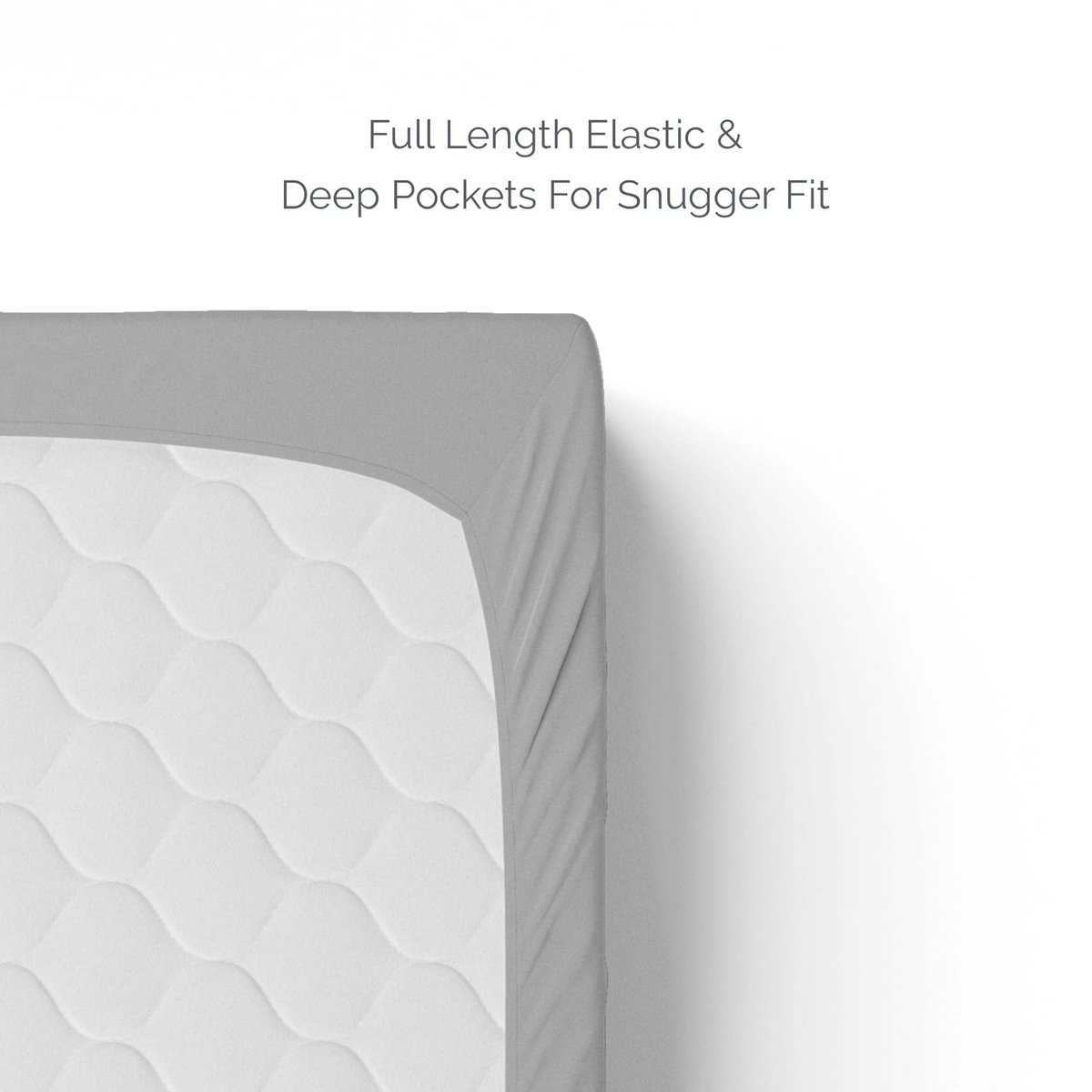 Sábana Ajustable de Tamaño Twin de Natemia - 100% Algodón - Imagen 4