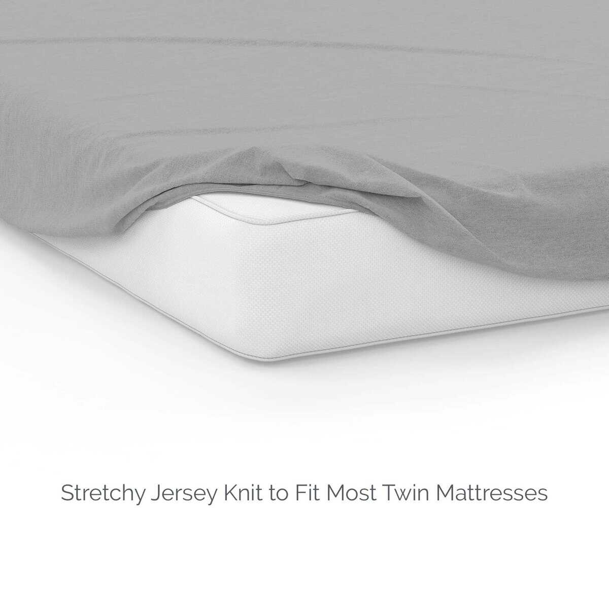 Sábana Ajustable de Tamaño Twin de Natemia - 100% Algodón - Imagen 5