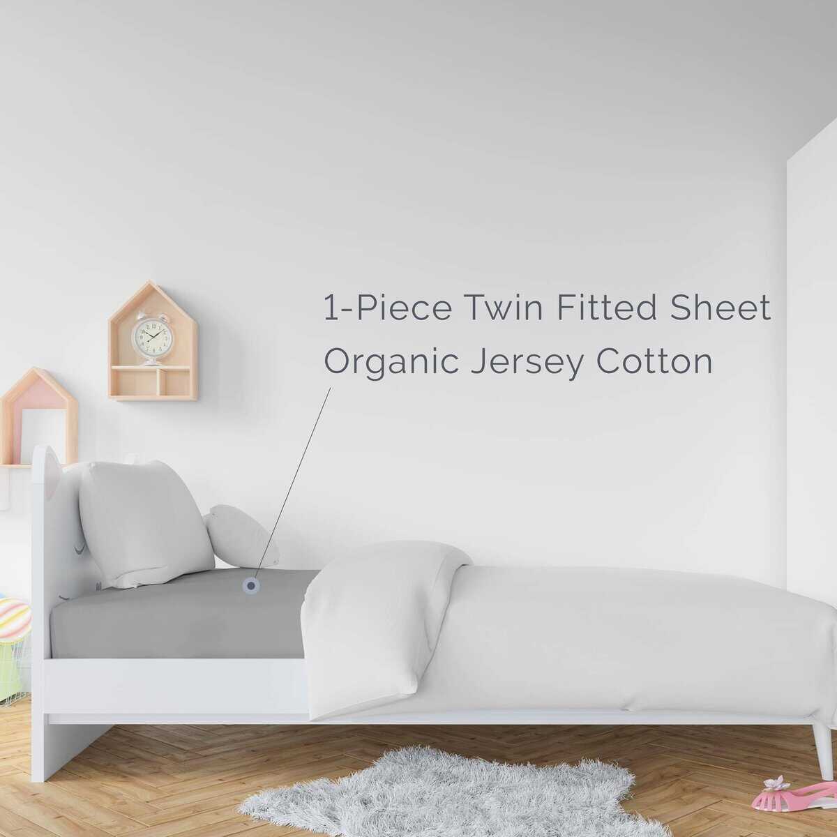 Sábana Ajustable de Tamaño Twin de Natemia - 100% Algodón - Imagen 8