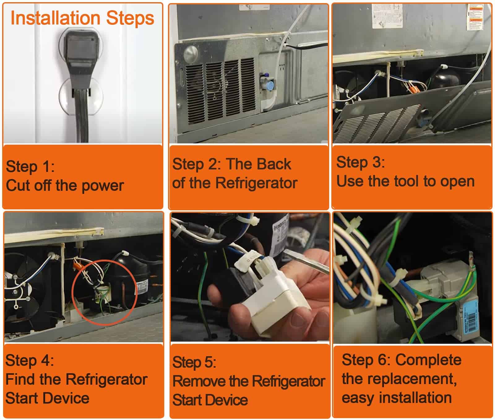 Combinación de Dispositivo de Inicio de Refrigerador TSD2 - Imagen 8