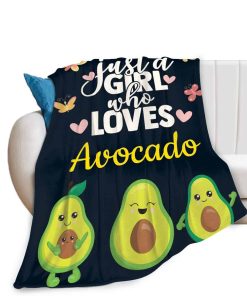Manta para sofá o cama con Estampado de Aguacate para Niñas