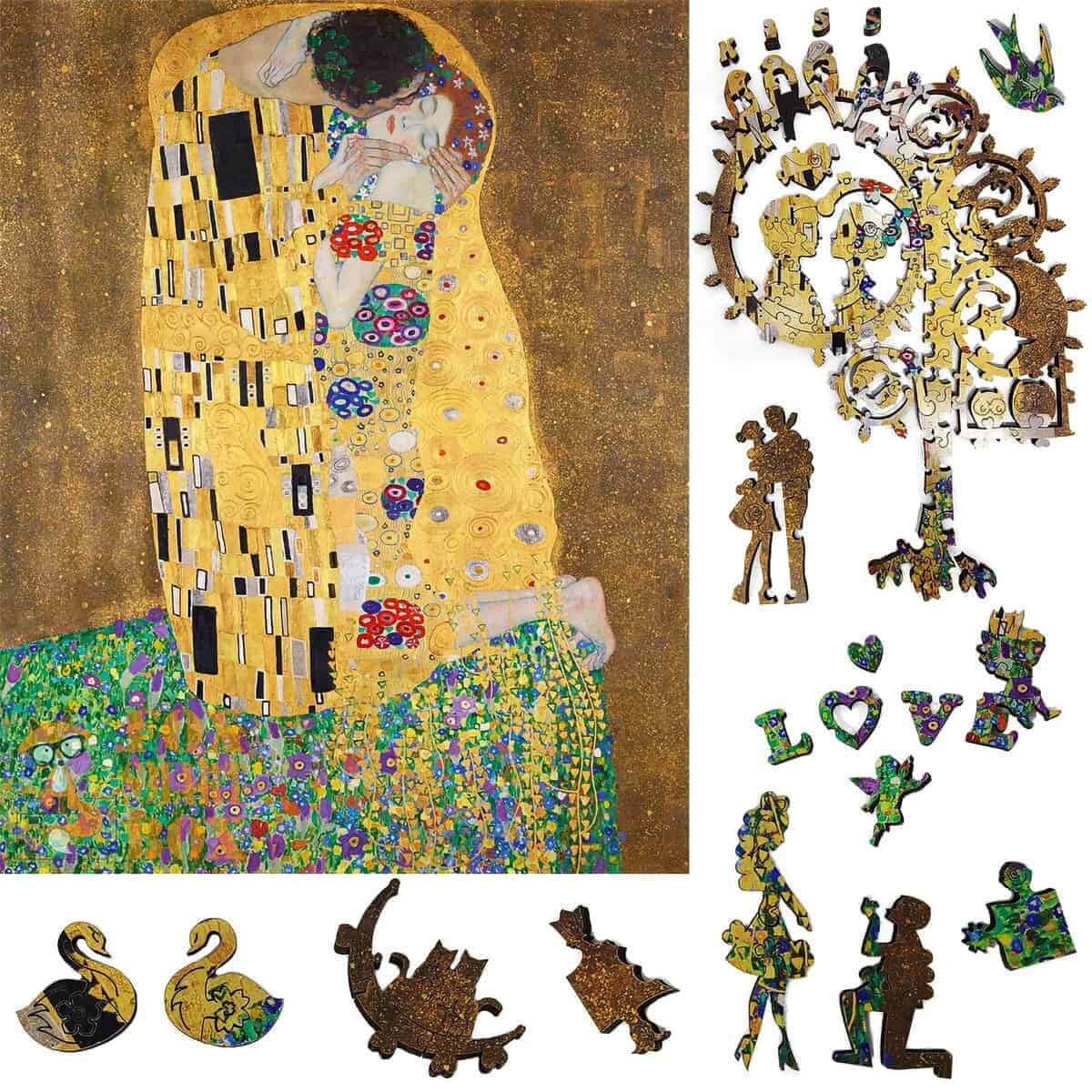 Rompecabezas de madera para adultos - -- El Beso