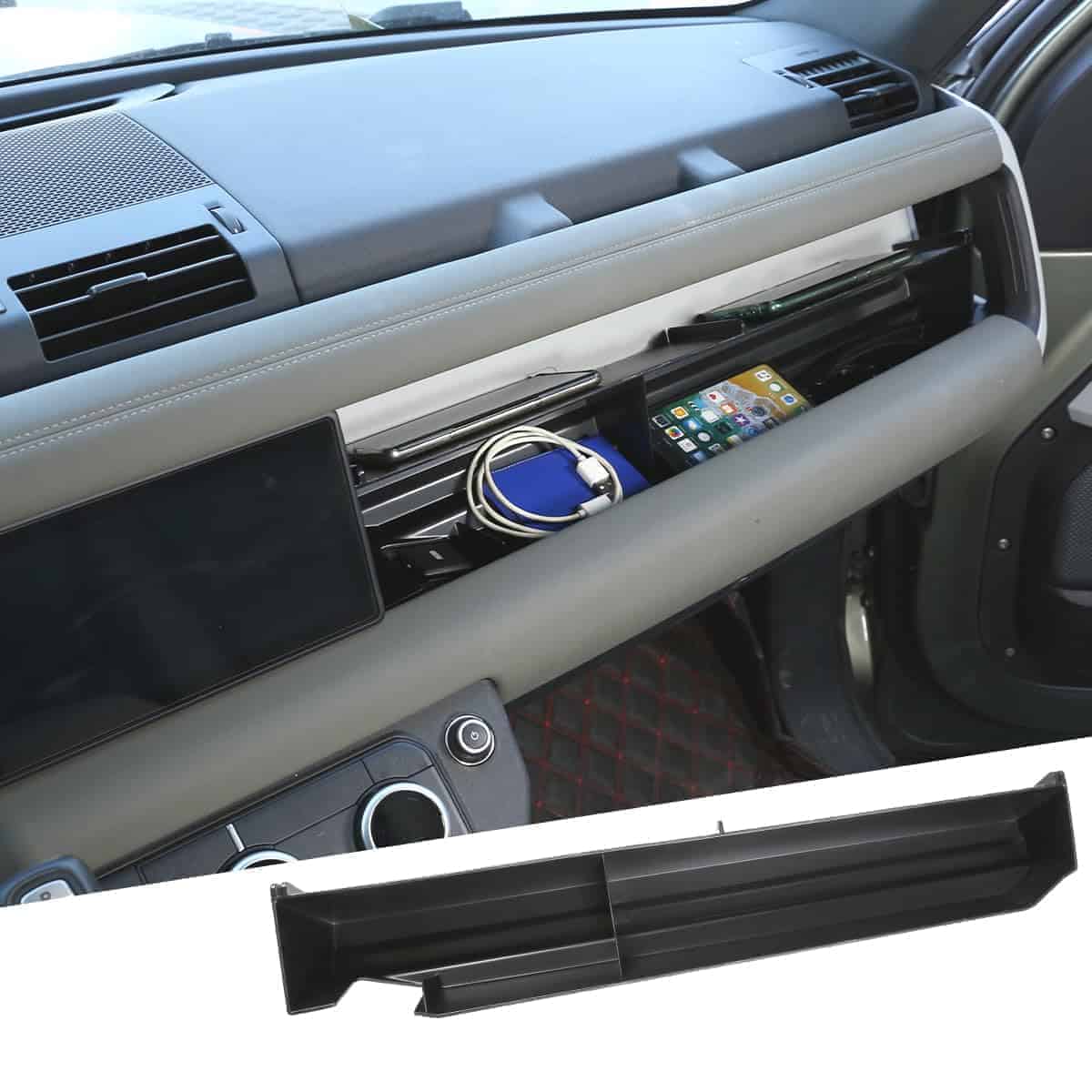 YIWANG ABS Caja de Almacenamiento de Guantera Lado Copiloto