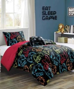 Set de Edredón de Videojuegos Gamepad de 3 Piezas Chezmoi
