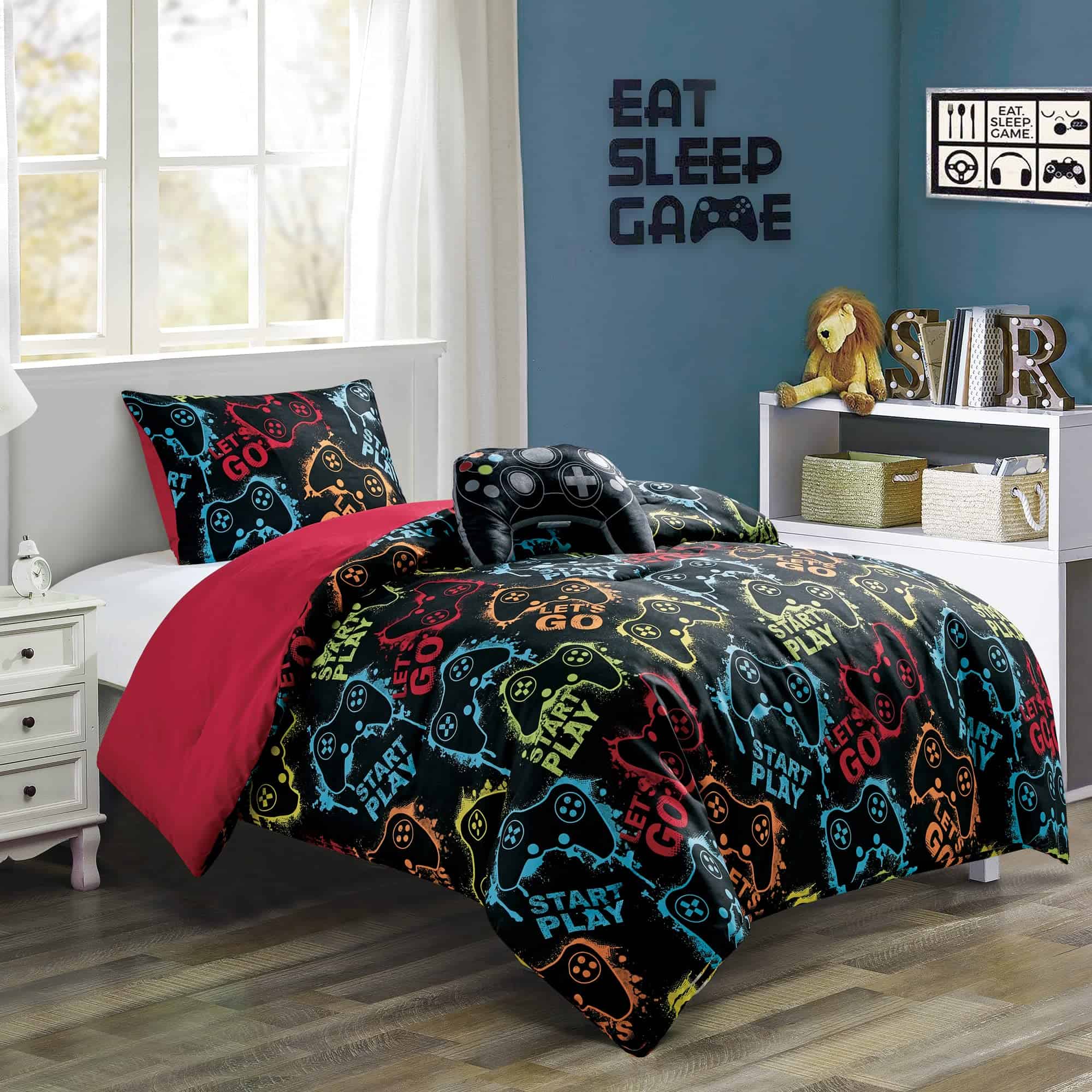 Set de Edredón de Videojuegos Gamepad de 3 Piezas Chezmoi