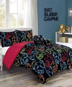 Juego de Ropa de Cama Chezmoi Collection Gamer de 4 Piezas