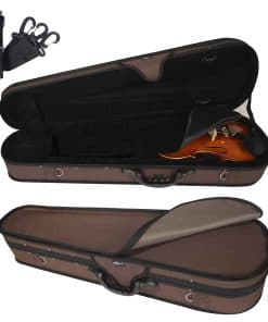 Estuche de violín 4/4 de tamaño completo forma triangular