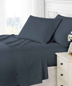 Sábana Ajustable Pizuna 100% Algodón Puro para Cama Queen,