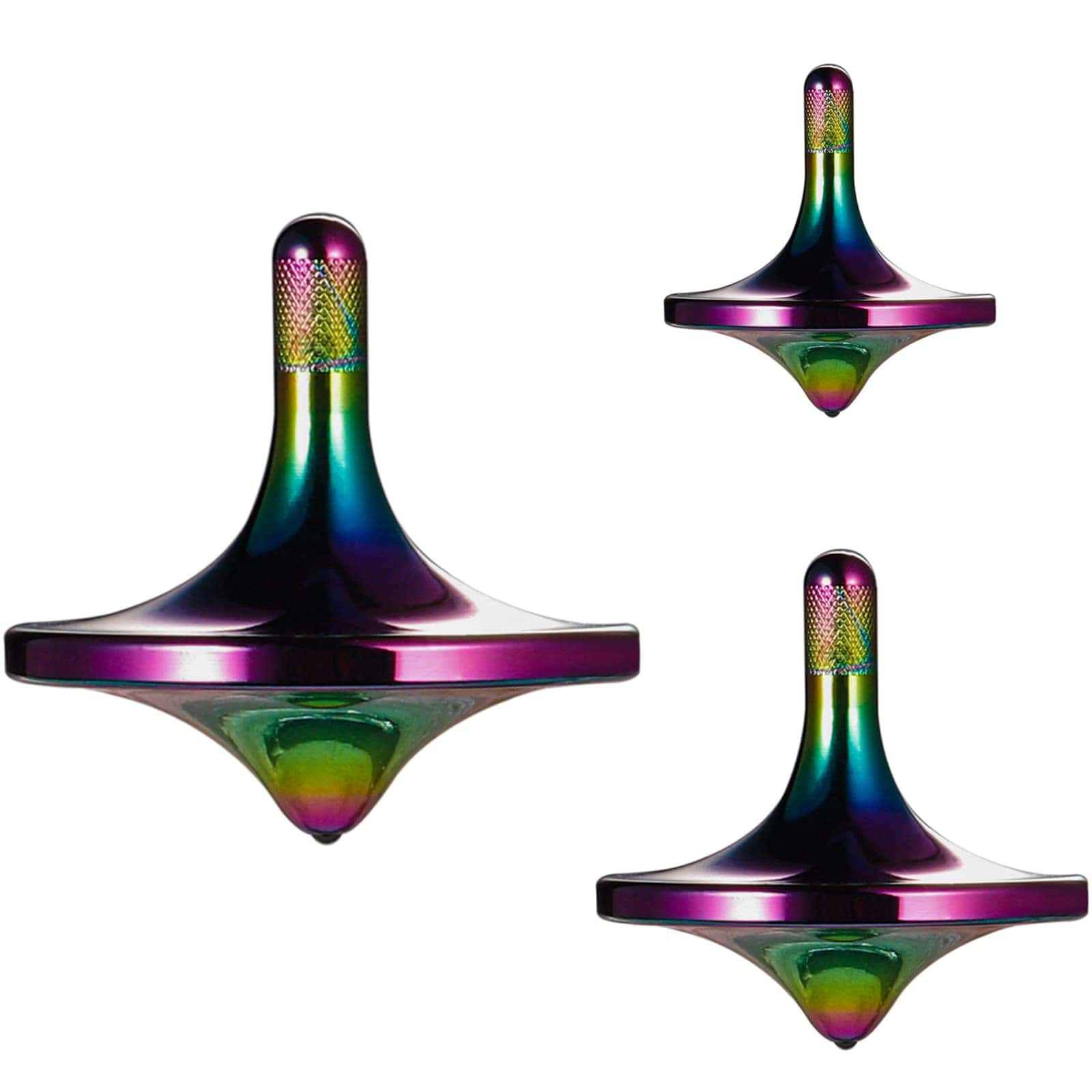 Trompo de Acero Inoxidable CHEETOP, -Iridiscente