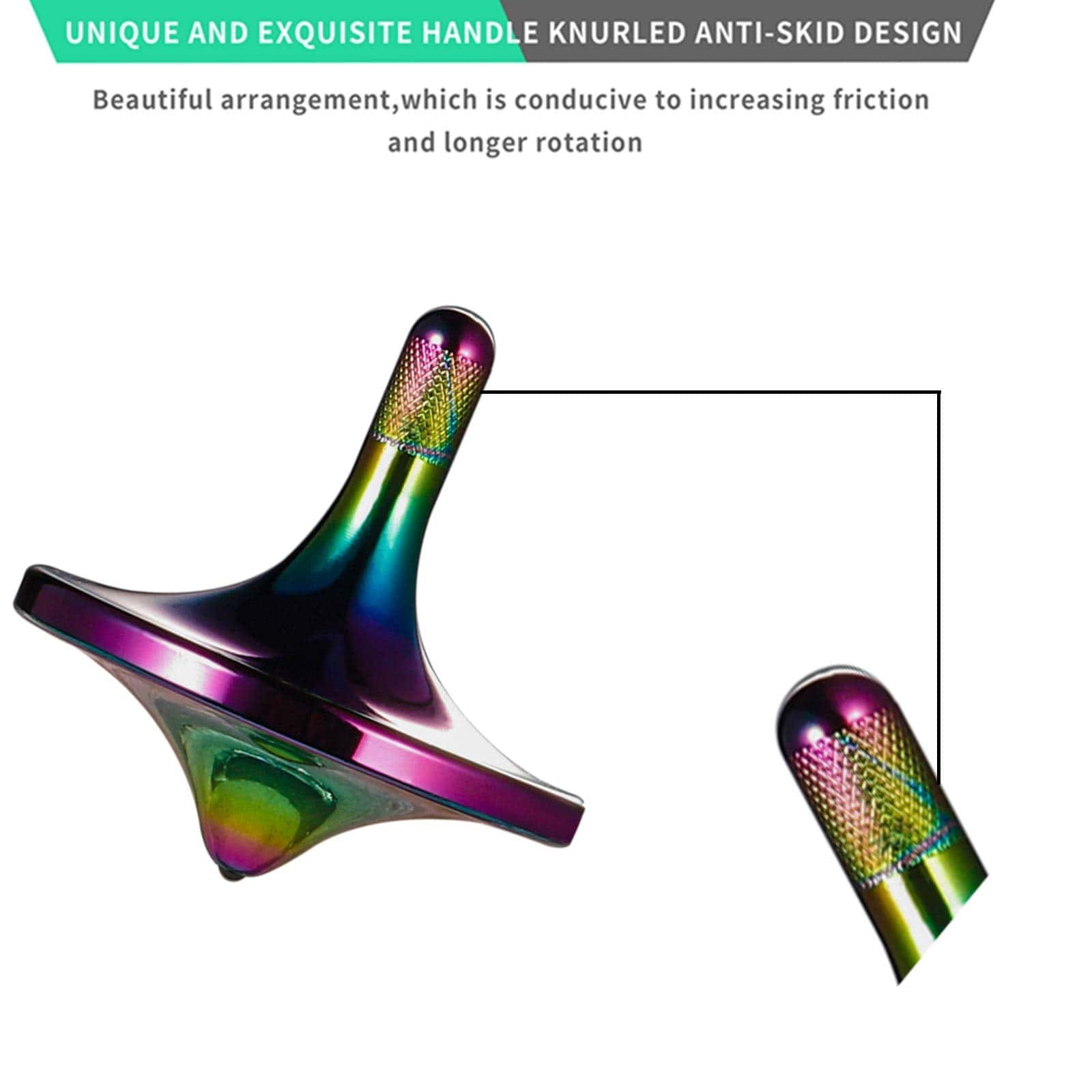 Trompo de Acero Inoxidable CHEETOP, -Iridiscente - Imagen 7
