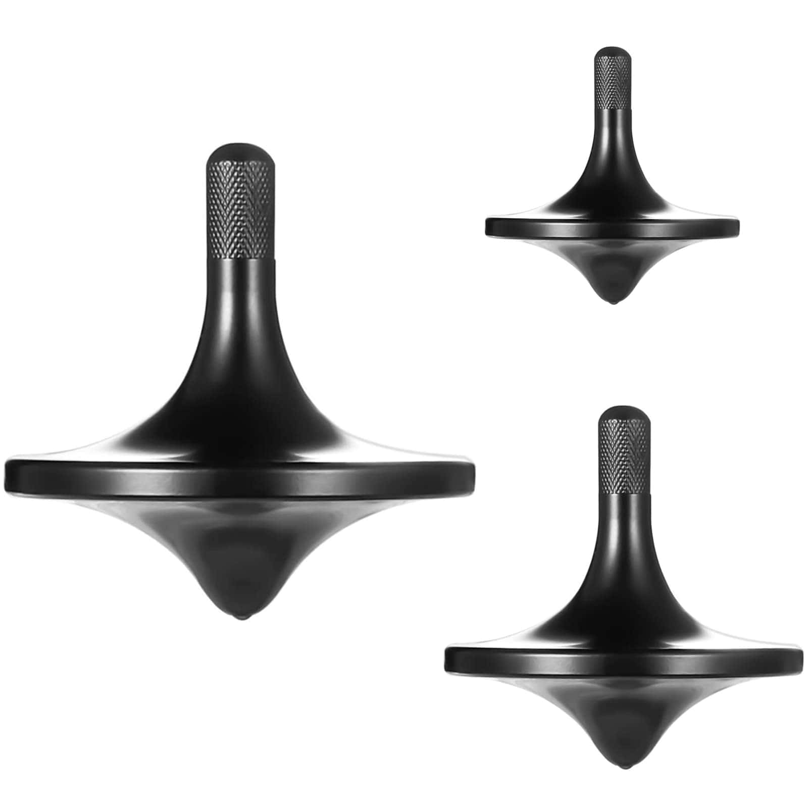 Trompo de Acero Inoxidable CHEETOP, -Negro