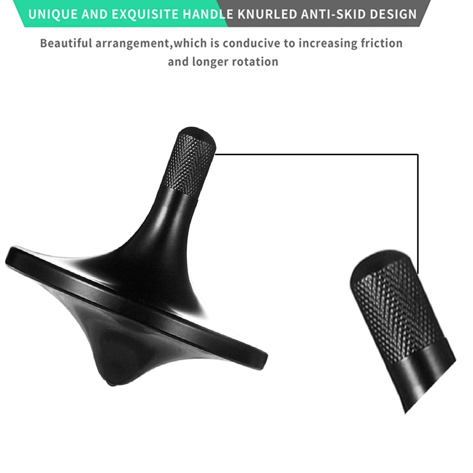 Trompo de Acero Inoxidable CHEETOP, -Negro - Imagen 7