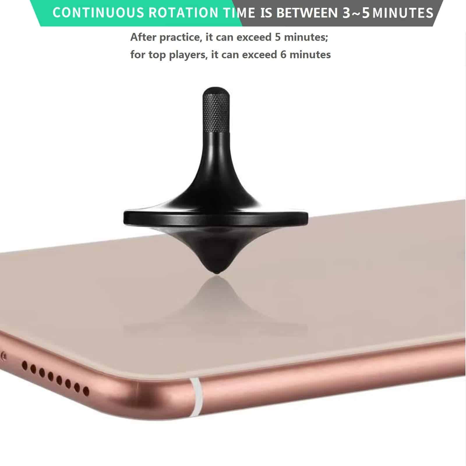 Trompo de Acero Inoxidable CHEETOP, -Negro - Imagen 6