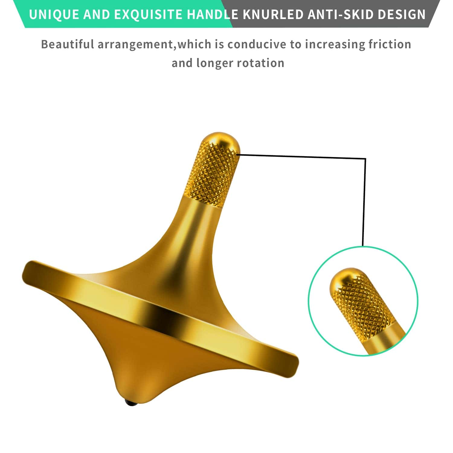 Trompo de Acero Inoxidable CHEETOP, Juguete de Fidget de - Imagen 7