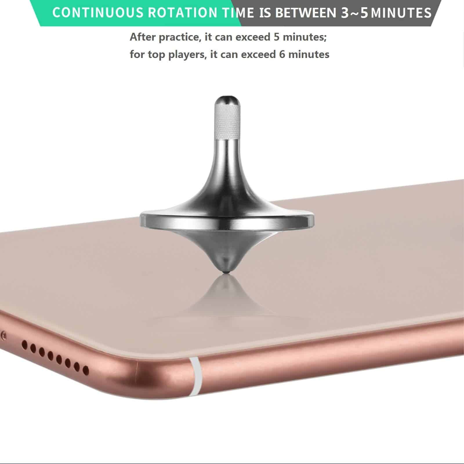 Trompo de Acero Inoxidable CHEETOP, -Plata - Imagen 6