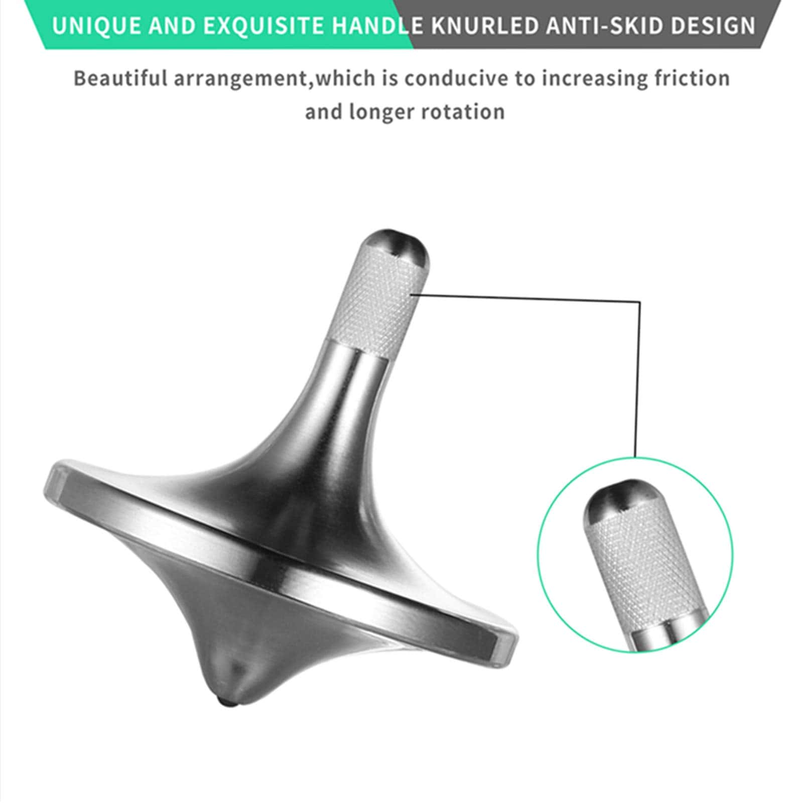 Trompo de Acero Inoxidable CHEETOP, -Plata - Imagen 7