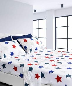 Juego de sábanas de microfibra ultrasuave -Azul Union Estrel