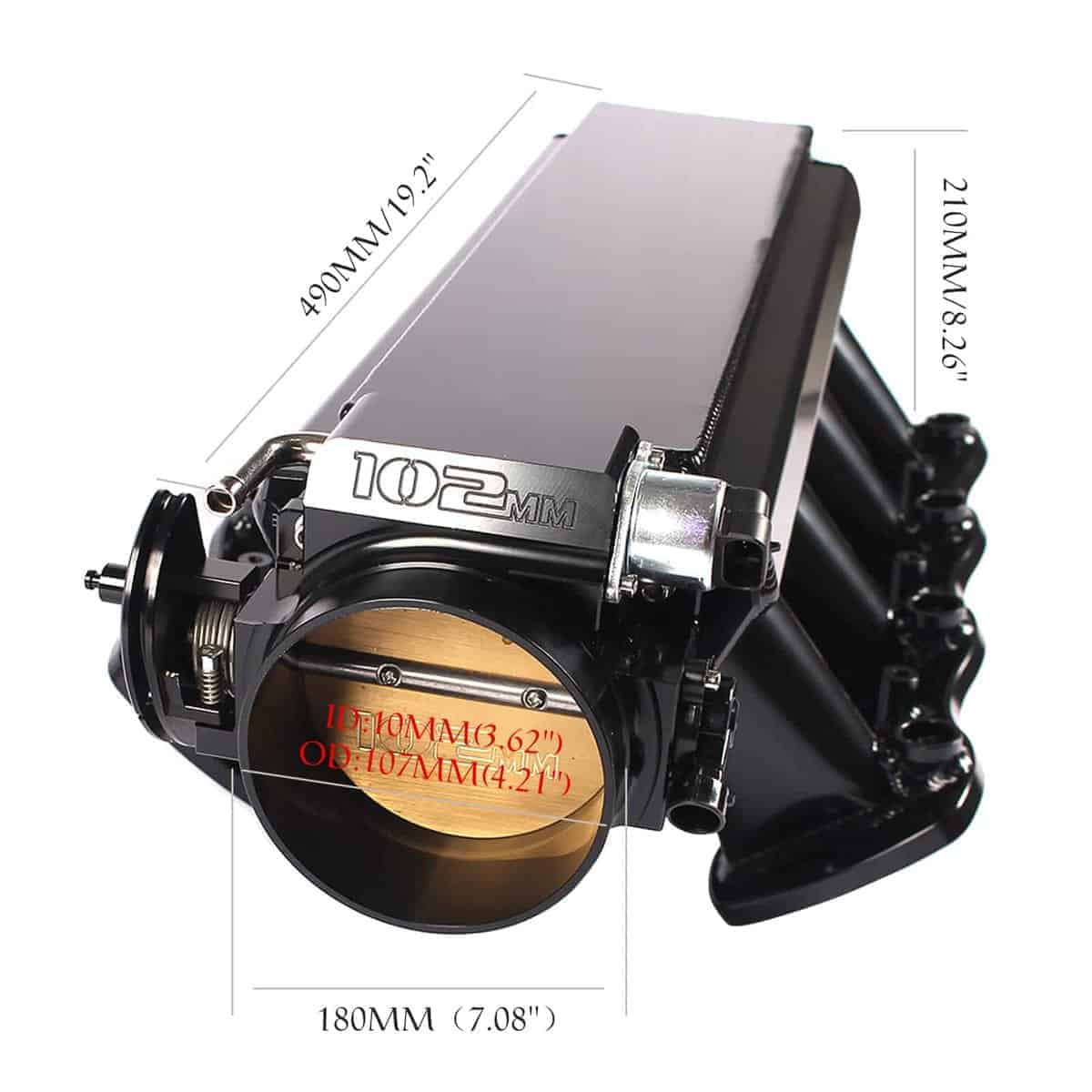 POSENG LS Intake Manifold con cuerpo de aceleración de 102 - Imagen 7