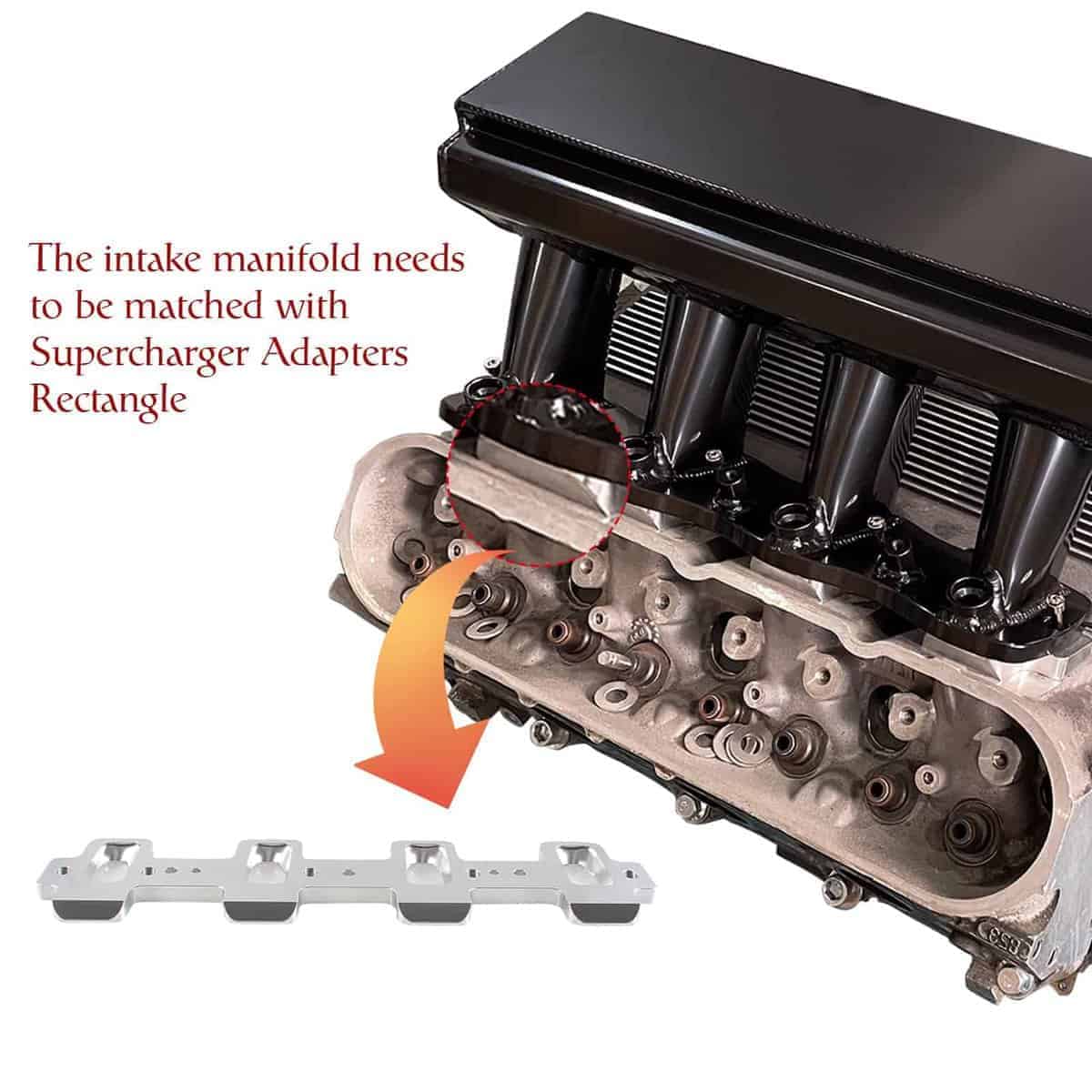 POSENG LS Intake Manifold con cuerpo de aceleración de 102 - Imagen 4