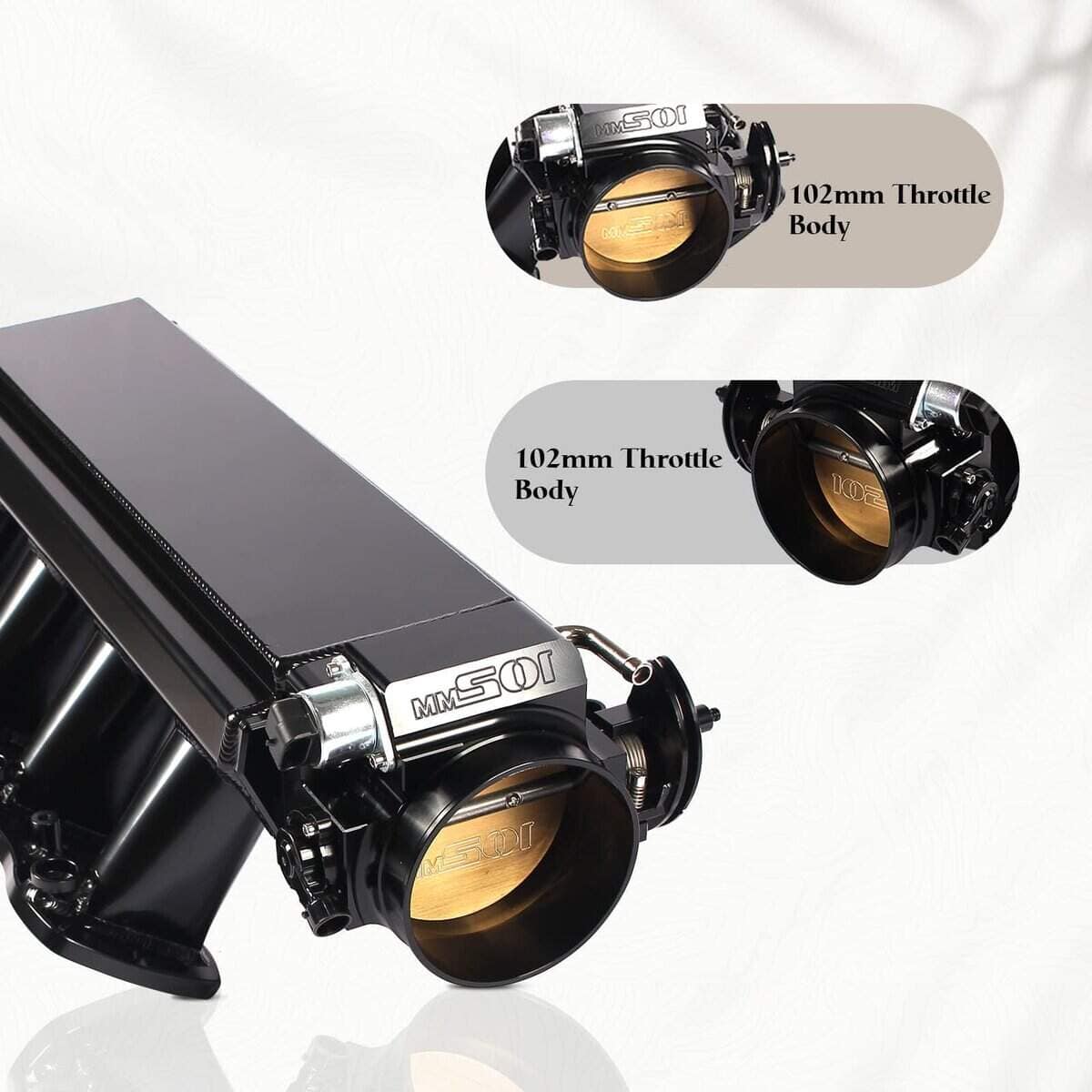 POSENG LS Intake Manifold con cuerpo de aceleración de 102 - Imagen 3