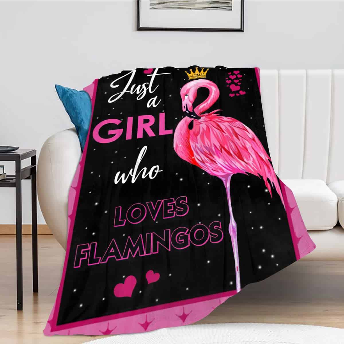 Manta de Flamencos para Niñas: Decorativa y Lindo Regalo