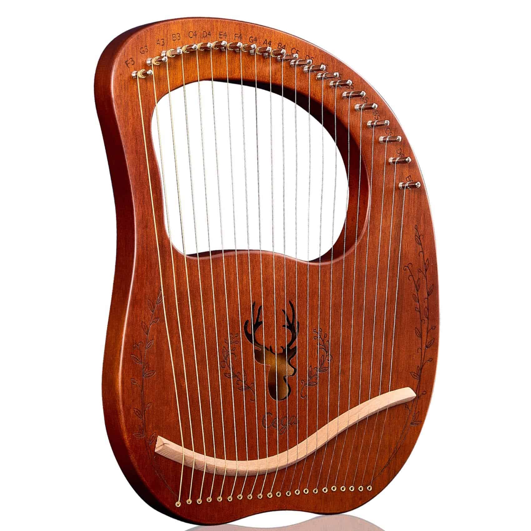 Lira de arpa TienClef con la mano izquierda de 21 cuerdas