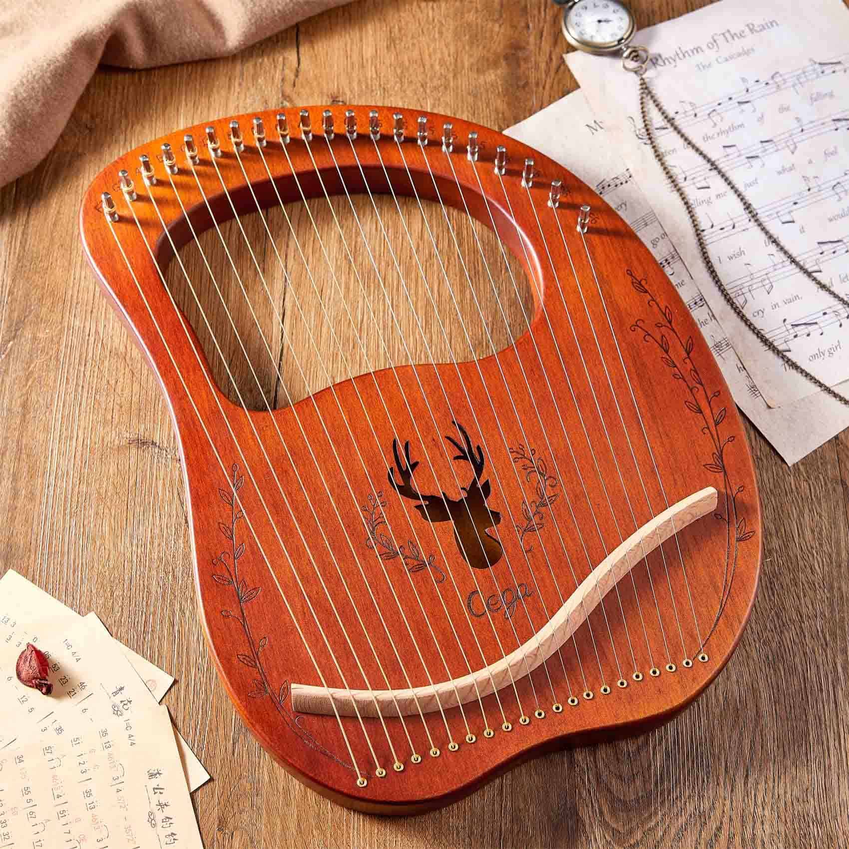 Lira de arpa TienClef con la mano izquierda de 21 cuerdas - Imagen 6