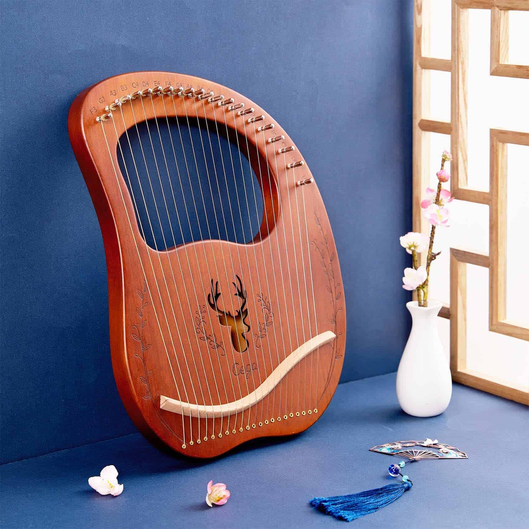 Lira de arpa TienClef con la mano izquierda de 21 cuerdas - Imagen 5