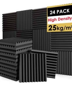 Paneles Acústicos 1"x12"x12" de Espuma de Alta Densidad