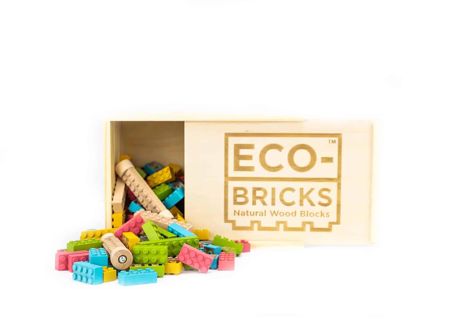 Bloques de madera ONCE KIDS Eco-Bricks para edades de 4 - Imagen 5